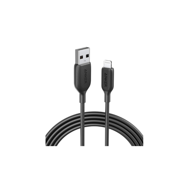 Cable USB-A Vers Lightning Anker 1,8M - Noir