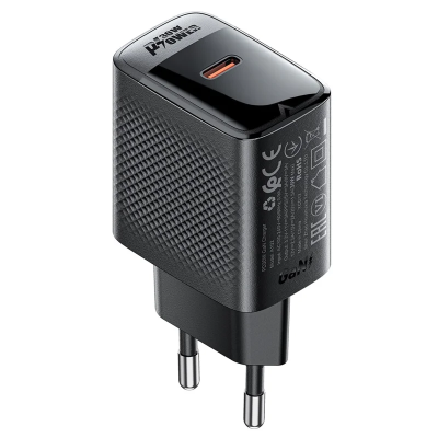 Adaptateur secteur ACEFAST A102 GaN PD 30 W, chargeur mural pour téléphone USB-C, prise européenne