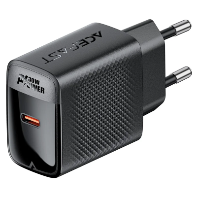 Adaptateur secteur ACEFAST A102 GaN PD 30 W, chargeur mural pour téléphone USB-C, prise européenne
