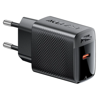 Adaptateur secteur ACEFAST A102 GaN PD 30 W, chargeur mural pour téléphone USB-C, prise européenne